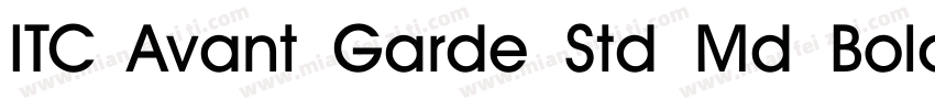 ITC Avant Garde Std Md Bold字体转换
